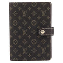 LOUIS VUITTON Monogram Mini Lin Agenda PM Ebene R20916 LV Auth BA15746-2