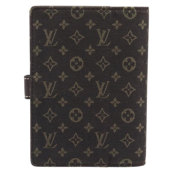 LOUIS VUITTON Monogram Mini Lin Agenda PM Ebene R20916 LV Auth BA15746