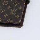 LOUIS VUITTON Monogram Mini Lin Agenda PM Ebene R20916 LV Auth BA15746-8