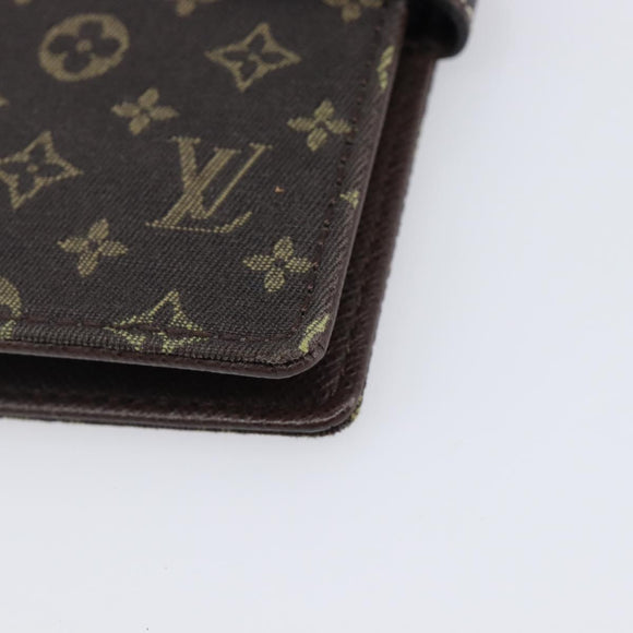 LOUIS VUITTON Monogram Mini Lin Agenda PM Ebene R20916 LV Auth BA15746