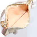 LOUIS VUITTON Monogram Multicolor Pochette Cles White M92655 LV Auth BA15747-11