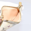 LOUIS VUITTON Monogram Multicolor Pochette Cles White M92655 LV Auth BA15747-17