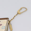 LOUIS VUITTON Monogram Multicolor Pochette Cles White M92655 LV Auth BA15747-6