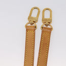 LOUIS VUITTON Nume leather Shoulder Strap Leather 39"" Beige LV Auth BA15748-7
