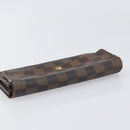 LOUIS VUITTON Damier Ebene Epi Monogram Wallet 3 Set Black LV Auth BA15750-14