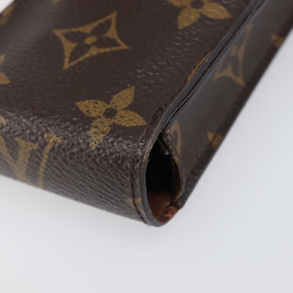 LOUIS VUITTON Damier Ebene Epi Monogram Wallet 3 Set Black LV Auth BA15750