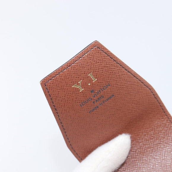 LOUIS VUITTON Damier Ebene Epi Monogram Wallet 3 Set Black LV Auth BA15750