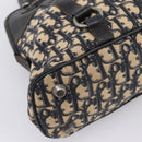 Christian Dior Trotter Canvas Hand Bag Navy Silver Auth BA15752-16