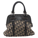 Christian Dior Trotter Canvas Hand Bag Navy Silver Auth BA15752-2