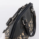 Christian Dior Trotter Canvas Hand Bag Navy Silver Auth BA15752-6