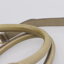 Miu Miu Hand Bag Leather 2way Beige Gold Auth BA15753V-8