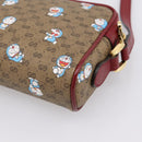 GUCCI Micro GG Supreme Doraemon Collaboration Bag PVC Beige 647784 Auth BA15754M-12