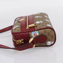 GUCCI Micro GG Supreme Doraemon Collaboration Bag PVC Beige 647784 Auth BA15754M-4