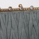 Miu Miu Matelasse Rhinestone Shoulder Bag Suede Gray Gold Auth BA15755V-21