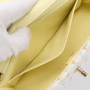 CHANEL Mini Matelasse 20 Single Flap Chain Bag Tweed White CC Auth BA15757SM-21