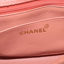 CHANEL Matelasse Diana Flap Chain Bag Canvas Orange Gold CC Auth BA15758SAV-21