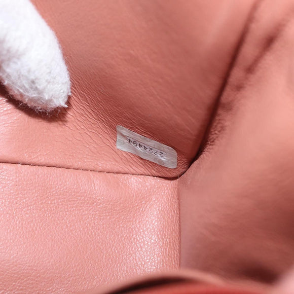 CHANEL Matelasse Diana Flap Chain Bag Canvas Orange Gold CC Auth BA15758SAV