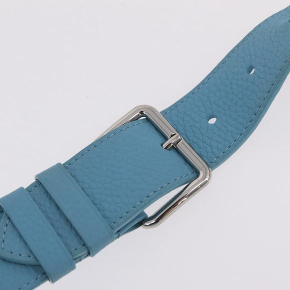 LOUIS VUITTON Taurillon Monogram Maxi Bum Bag Light Blue M21715 LV Auth BA15760SAV
