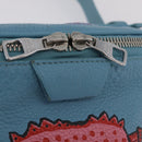 LOUIS VUITTON Taurillon Monogram Maxi Bum Bag Light Blue M21715 LV Auth BA15760SAV-21