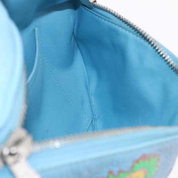 LOUIS VUITTON Taurillon Monogram Maxi Bum Bag Light Blue M21715 LV Auth BA15760SAV