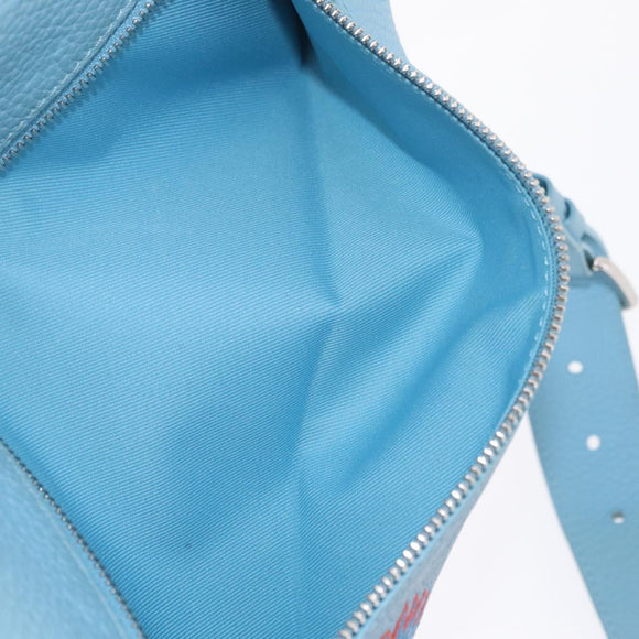 LOUIS VUITTON Taurillon Monogram Maxi Bum Bag Light Blue M21715 LV Auth BA15760SAV