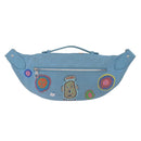 LOUIS VUITTON Taurillon Monogram Maxi Bum Bag Light Blue M21715 LV Auth BA15760SAV-2