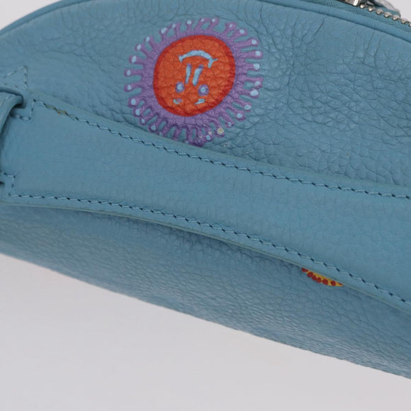 LOUIS VUITTON Taurillon Monogram Maxi Bum Bag Light Blue M21715 LV Auth BA15760SAV