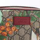 GUCCI GG Supreme Web Sherry Line Bag PVC Beige Silver 450947 Auth BA15761V-17
