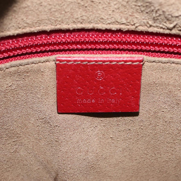 GUCCI GG Supreme Web Sherry Line Bag PVC Beige Silver 450947 Auth BA15761V