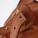 Miu Miu Shoulder Bag Leather Orange Gold Auth BA15766V-10
