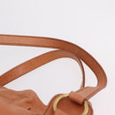Miu Miu Shoulder Bag Leather Orange Gold Auth BA15766V-9