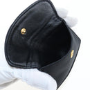 CHANEL Matelasse Chain Shoulder Bag Satin Black Gold CC Auth BA15768SAM-30
