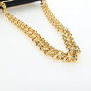CHANEL Matelasse Chain Shoulder Bag Satin Black Gold CC Auth BA15768SAM-7
