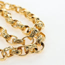 CHANEL Matelasse Chain Shoulder Bag Satin Black Gold CC Auth BA15768SAM-8