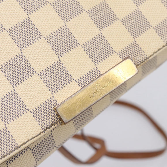 LOUIS VUITTON Damier Azur Favorit PM Shoulder Bag 2way N41277 LV Auth BA15771