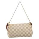 LOUIS VUITTON Damier Azur Favorit PM Shoulder Bag 2way N41277 LV Auth BA15771-2