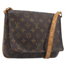 LOUIS VUITTON Monogram Musette Tango Long Strap Bag M51388 LV Auth BA15772-1