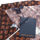 LOUIS VUITTON Catgram Straight Pants Silk 38 Brown LV Auth BA15774SAM-21