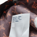 LOUIS VUITTON Catgram Straight Pants Silk 38 Brown LV Auth BA15774SAM-24