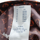 LOUIS VUITTON Catgram Straight Pants Silk 38 Brown LV Auth BA15774SAM-26
