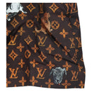 LOUIS VUITTON Catgram Shorts Pants Silk 40 Brown LV Auth BA15775SAM-14