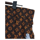 LOUIS VUITTON Catgram Shorts Pants Silk 40 Brown LV Auth BA15775SAM-4