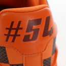 LOUIS VUITTON Damier Pop LV Trainer Shoes 24 Orange 1ACN5S LV Auth BA15776M-11