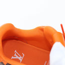 LOUIS VUITTON Damier Pop LV Trainer Shoes 24 Orange 1ACN5S LV Auth BA15776M-21