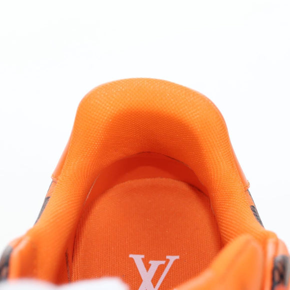 LOUIS VUITTON Damier Pop LV Trainer Shoes 24 Orange 1ACN5S LV Auth BA15776M