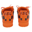 LOUIS VUITTON Damier Pop LV Trainer Shoes 24 Orange 1ACN5S LV Auth BA15776M-3