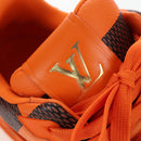 LOUIS VUITTON Damier Pop LV Trainer Shoes 24 Orange 1ACN5S LV Auth BA15776M-9