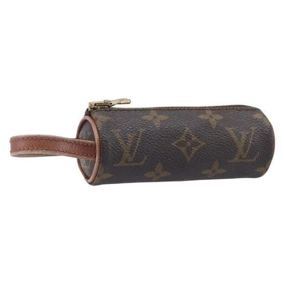 LOUIS VUITTON Monogram Etui 3 Ball de Golf Pouch M58249 LV Auth BA15778