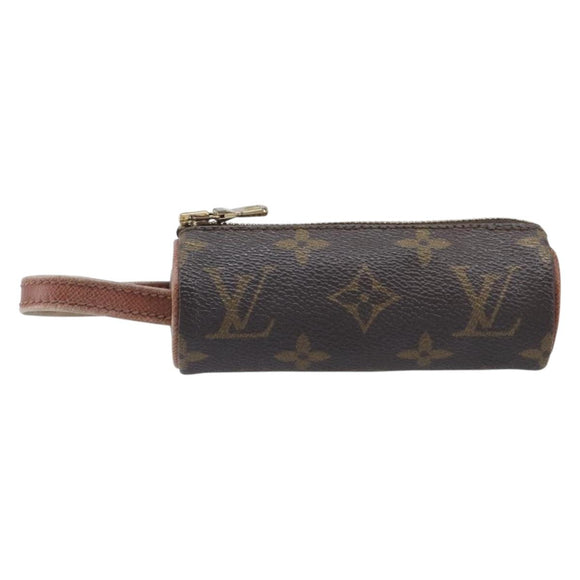LOUIS VUITTON Monogram Etui 3 Ball de Golf Pouch M58249 LV Auth BA15778