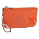 LOUIS VUITTON LV Aerogram Grained Leather Coin Purse M81032 LV Auth BA15781-1